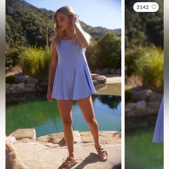 Free People Just for You Romper - Picture 1 of 6
